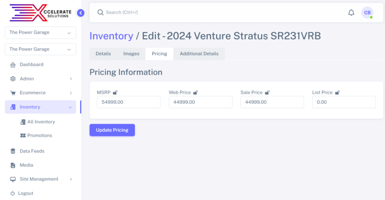 Inventory Pricing
