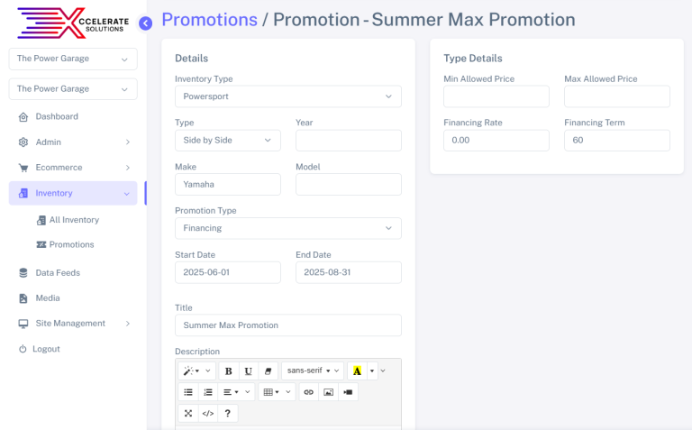 Promotions