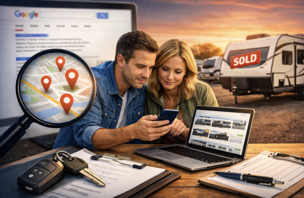 photo representing rv buyers searching for rvs